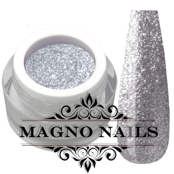 UV Gel - Silber Chrom Glitzer - Chrome Glitter Glam Gel - Light Silver